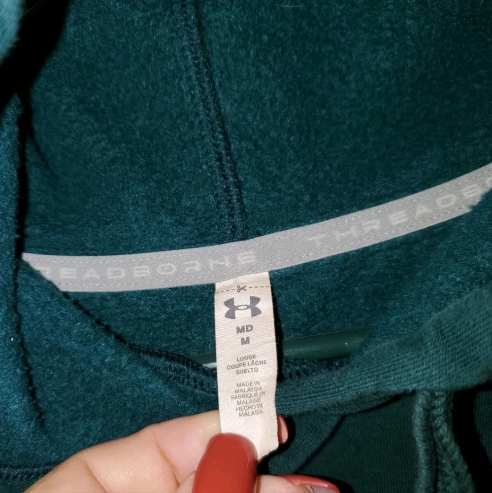 Under Armour Threadborne Hoodie Sz Medium - Picture 2 of 3